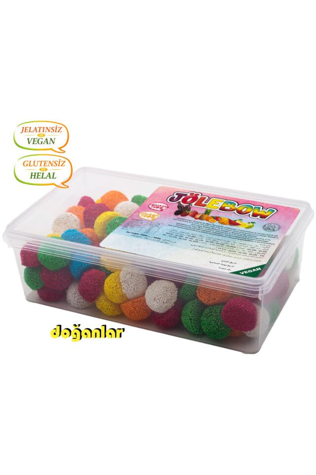 Kaskaslı YUVARLAK Jöle ŞEKERLEME JELATİNSİZ -DOĞAL-HELAL-VEGAN -GLUTENSİZ 1000 gr.