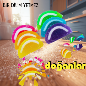 Renkli Dilim Jöle Şekerleme