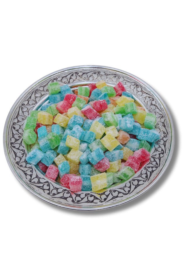 EKŞİ JÖLE ŞEKER ( JOLEBOW) KARIŞIK 1 KG. JELATİNSİZ -GULUTENSİZ-VEGAL-HELAL