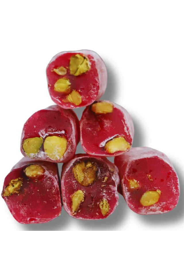 Fitil Lokum Narlı Antep Fıstıklı 500 gr.jelatinsiz -gulutensiz-vegan-helal
