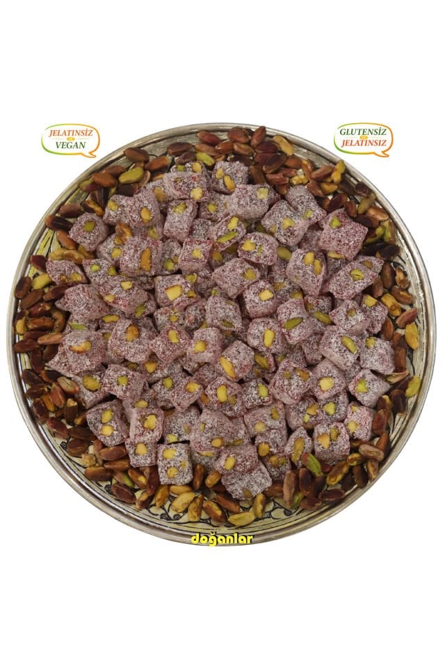 NARLI ANTEP FISTIKLI ÇİFTE KAVRULMUŞ  LOKUM  400 gr.