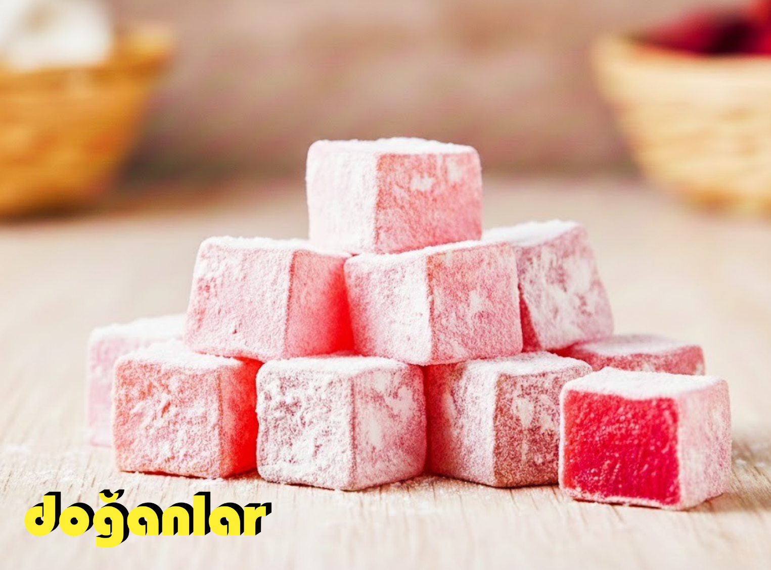 Güllü Lokum 1 kg vegan-helal-jelatinsiz-glütensiz Geleneksel Türk Lezzetinin En Zarif Hali