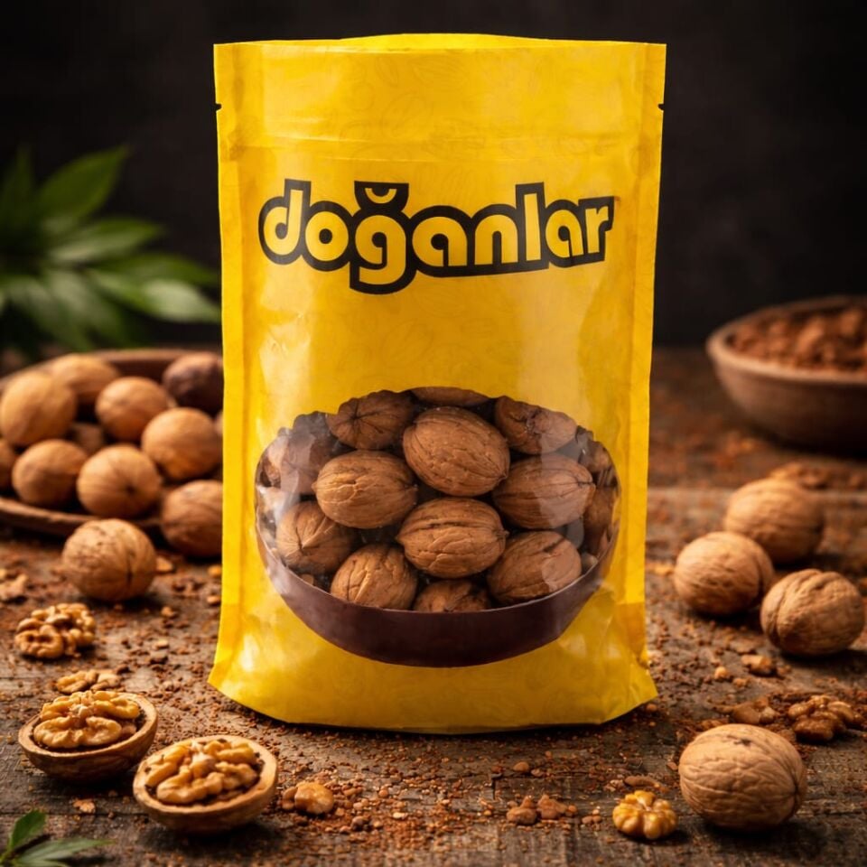 KABUKLU CEVİZ 1 KG - İNCE KABUK KOLAY KIRILAN İÇİ DOLU  İDEAL LEZZET